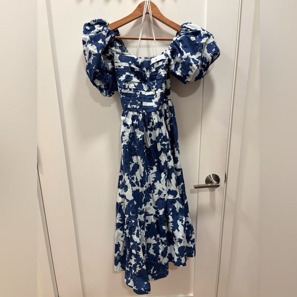 Abercrombie & Fitch Emerson Poplin Puff Sleeve Dress - Picture 2 of 4